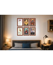 Pack Of 6 Laminated A4 Wall Posters | Spiritual, Motivational & Inspirational Designs | 250 GSM Photo Paper | Water-Resistant | Double-Sided Tape (F39291)