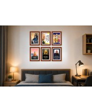 Pack Of 6 Laminated A4 Wall Posters | Spiritual, Motivational & Inspirational Designs | 250 GSM Photo Paper | Water-Resistant | Double-Sided Tape (F39292)