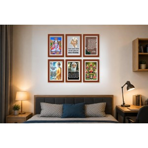 Pack Of 6 Laminated A4 Wall Posters | Spiritual, Motivational & Inspirational Designs | 250 GSM Photo Paper | Water-Resistant | Double-Sided Tape (F39127) Pack Of 6 Laminated A4 Wall Posters | Spiritual, Motivational & Inspirational Designs | 250 GSM Photo Paper | Water-Resistant | Double-Sided Tape (F39127)