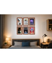Pack Of 6 Laminated A4 Wall Posters | Spiritual, Motivational & Inspirational Designs | 250 GSM Photo Paper | Water-Resistant | Double-Sided Tape (F39138)