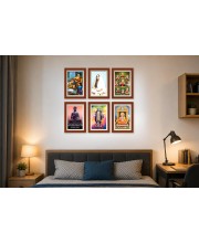 Pack Of 6 Laminated A4 Wall Posters | Spiritual, Motivational & Inspirational Designs | 250 GSM Photo Paper | Water-Resistant | Double-Sided Tape (F39424)