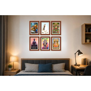 Pack Of 6 Laminated A4 Wall Posters | Spiritual, Motivational & Inspirational Designs | 250 GSM Photo Paper | Water-Resistant | Double-Sided Tape (F39424) Pack Of 6 Laminated A4 Wall Posters | Spiritual, Motivational & Inspirational Designs | 250 GSM Photo Paper | Water-Resistant | Double-Sided Tape (F39424)