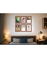 Pack Of 6 Laminated A4 Wall Posters | Spiritual, Motivational & Inspirational Designs | 250 GSM Photo Paper | Water-Resistant | Double-Sided Tape (F38978)