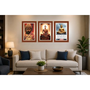 Pack Of 6 Laminated A4 Wall Posters | Spiritual, Motivational & Inspirational Designs | 250 GSM Photo Paper | Water-Resistant | Double-Sided Tape (F39024)