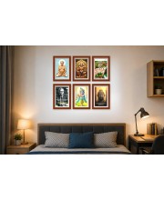 Pack Of 6 Laminated A4 Wall Posters | Spiritual, Motivational & Inspirational Designs | 250 GSM Photo Paper | Water-Resistant | Double-Sided Tape (F39134)