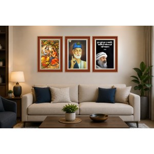 Pack Of 6 Laminated A4 Wall Posters | Spiritual, Motivational & Inspirational Designs | 250 GSM Photo Paper | Water-Resistant | Double-Sided Tape (F39293)