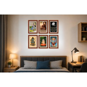Pack Of 6 Laminated A4 Wall Posters | Spiritual, Motivational & Inspirational Designs | 250 GSM Photo Paper | Water-Resistant | Double-Sided Tape (F39227) Pack Of 6 Laminated A4 Wall Posters | Spiritual, Motivational & Inspirational Designs | 250 GSM Photo Paper | Water-Resistant | Double-Sided Tape (F39227)