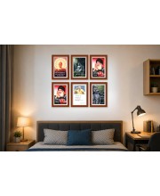 Pack Of 6 Laminated A4 Wall Posters | Spiritual, Motivational & Inspirational Designs | 250 GSM Photo Paper | Water-Resistant | Double-Sided Tape (F39217)