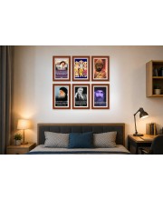 Pack Of 6 Laminated A4 Wall Posters | Spiritual, Motivational & Inspirational Designs | 250 GSM Photo Paper | Water-Resistant | Double-Sided Tape (F38986)