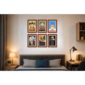 Pack Of 6 Laminated A4 Wall Posters | Spiritual, Motivational & Inspirational Designs | 250 GSM Photo Paper | Water-Resistant | Double-Sided Tape (F39203) Pack Of 6 Laminated A4 Wall Posters | Spiritual, Motivational & Inspirational Designs | 250 GSM Photo Paper | Water-Resistant | Double-Sided Tape (F39203)
