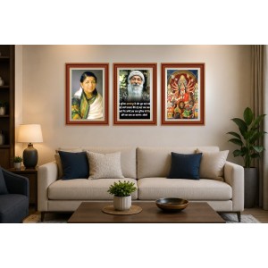 Pack Of 6 Laminated A4 Wall Posters | Spiritual, Motivational & Inspirational Designs | 250 GSM Photo Paper | Water-Resistant | Double-Sided Tape (F39031)