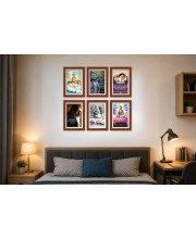 Pack Of 6 Laminated A4 Wall Posters | Spiritual, Motivational & Inspirational Designs | 250 GSM Photo Paper | Water-Resistant | Double-Sided Tape (F39017)