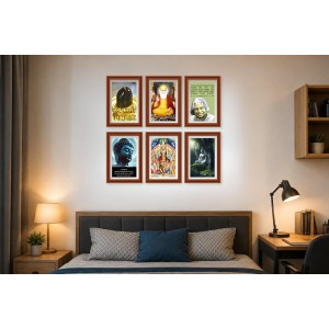 Pack Of 6 Laminated A4 Wall Posters | Spiritual, Motivational & Inspirational Designs | 250 GSM Photo Paper | Water-Resistant | Double-Sided Tape (F39136) Pack Of 6 Laminated A4 Wall Posters | Spiritual, Motivational & Inspirational Designs | 250 GSM Photo Paper | Water-Resistant | Double-Sided Tape (F39136)