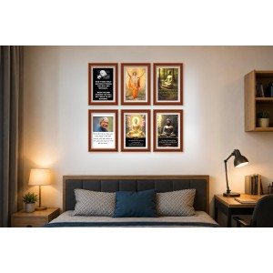 Pack Of 6 Laminated A4 Wall Posters | Spiritual, Motivational & Inspirational Designs | 250 GSM Photo Paper | Water-Resistant | Double-Sided Tape (F39367) Pack Of 6 Laminated A4 Wall Posters | Spiritual, Motivational & Inspirational Designs | 250 GSM Photo Paper | Water-Resistant | Double-Sided Tape (F39367)