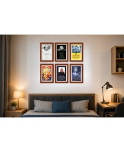 Pack Of 6 Laminated A4 Wall Posters | Spiritual, Motivational & Inspirational Designs | 250 GSM Photo Paper | Water-Resistant | Double-Sided Tape (F39306)
