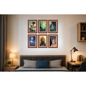 Pack Of 6 Laminated A4 Wall Posters | Spiritual, Motivational & Inspirational Designs | 250 GSM Photo Paper | Water-Resistant | Double-Sided Tape (F39078) Pack Of 6 Laminated A4 Wall Posters | Spiritual, Motivational & Inspirational Designs | 250 GSM Photo Paper | Water-Resistant | Double-Sided Tape (F39078)
