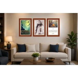 Pack Of 6 Laminated A4 Wall Posters | Spiritual, Motivational & Inspirational Designs | 250 GSM Photo Paper | Water-Resistant | Double-Sided Tape (F38978)