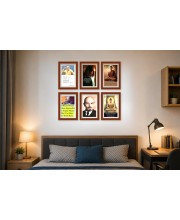 Pack Of 6 Laminated A4 Wall Posters | Spiritual, Motivational & Inspirational Designs | 250 GSM Photo Paper | Water-Resistant | Double-Sided Tape (F39110)