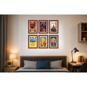 Pack Of 6 Laminated A4 Wall Posters | Spiritual, Motivational & Inspirational Designs | 250 GSM Photo Paper | Water-Resistant | Double-Sided Tape (F39250) Pack Of 6 Laminated A4 Wall Posters | Spiritual, Motivational & Inspirational Designs | 250 GSM Photo Paper | Water-Resistant | Double-Sided Tape (F39250)