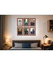 Pack Of 6 Laminated A4 Wall Posters | Spiritual, Motivational & Inspirational Designs | 250 GSM Photo Paper | Water-Resistant | Double-Sided Tape (F38949)