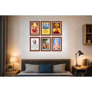 Pack Of 6 Laminated A4 Wall Posters | Spiritual, Motivational & Inspirational Designs | 250 GSM Photo Paper | Water-Resistant | Double-Sided Tape (F39272) Pack Of 6 Laminated A4 Wall Posters | Spiritual, Motivational & Inspirational Designs | 250 GSM Photo Paper | Water-Resistant | Double-Sided Tape (F39272)