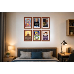 Pack Of 6 Laminated A4 Wall Posters | Spiritual, Motivational & Inspirational Designs | 250 GSM Photo Paper | Water-Resistant | Double-Sided Tape (F39014) Pack Of 6 Laminated A4 Wall Posters | Spiritual, Motivational & Inspirational Designs | 250 GSM Photo Paper | Water-Resistant | Double-Sided Tape (F39014)