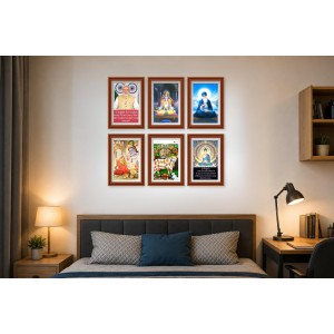 Pack Of 6 Laminated A4 Wall Posters | Spiritual, Motivational & Inspirational Designs | 250 GSM Photo Paper | Water-Resistant | Double-Sided Tape (F39430) Pack Of 6 Laminated A4 Wall Posters | Spiritual, Motivational & Inspirational Designs | 250 GSM Photo Paper | Water-Resistant | Double-Sided Tape (F39430)