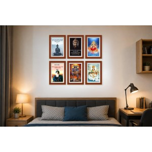 Pack Of 6 Laminated A4 Wall Posters | Spiritual, Motivational & Inspirational Designs | 250 GSM Photo Paper | Water-Resistant | Double-Sided Tape (F39277) Pack Of 6 Laminated A4 Wall Posters | Spiritual, Motivational & Inspirational Designs | 250 GSM Photo Paper | Water-Resistant | Double-Sided Tape (F39277)