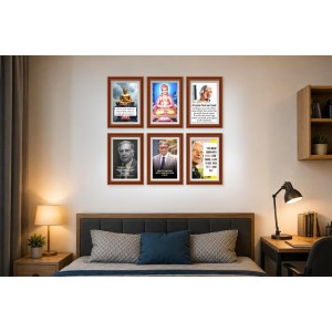 Pack Of 6 Laminated A4 Wall Posters | Spiritual, Motivational & Inspirational Designs | 250 GSM Photo Paper | Water-Resistant | Double-Sided Tape (F39196) Pack Of 6 Laminated A4 Wall Posters | Spiritual, Motivational & Inspirational Designs | 250 GSM Photo Paper | Water-Resistant | Double-Sided Tape (F39196)