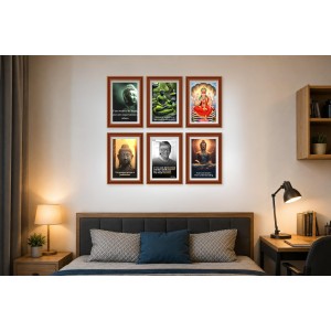 Pack Of 6 Laminated A4 Wall Posters | Spiritual, Motivational & Inspirational Designs | 250 GSM Photo Paper | Water-Resistant | Double-Sided Tape (F39418) Pack Of 6 Laminated A4 Wall Posters | Spiritual, Motivational & Inspirational Designs | 250 GSM Photo Paper | Water-Resistant | Double-Sided Tape (F39418)