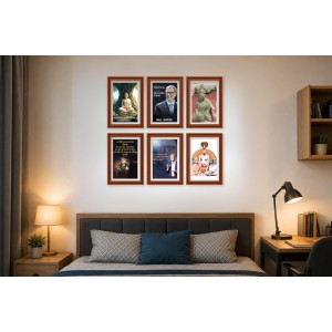 Pack Of 6 Laminated A4 Wall Posters | Spiritual, Motivational & Inspirational Designs | 250 GSM Photo Paper | Water-Resistant | Double-Sided Tape (F39188) Pack Of 6 Laminated A4 Wall Posters | Spiritual, Motivational & Inspirational Designs | 250 GSM Photo Paper | Water-Resistant | Double-Sided Tape (F39188)