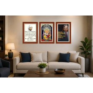 Pack Of 6 Laminated A4 Wall Posters | Spiritual, Motivational & Inspirational Designs | 250 GSM Photo Paper | Water-Resistant | Double-Sided Tape (F38976) Pack Of 6 Laminated A4 Wall Posters | Spiritual, Motivational & Inspirational Designs | 250 GSM Photo Paper | Water-Resistant | Double-Sided Tape (F38976)