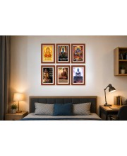 Pack Of 6 Laminated A4 Wall Posters | Spiritual, Motivational & Inspirational Designs | 250 GSM Photo Paper | Water-Resistant | Double-Sided Tape (F38947)