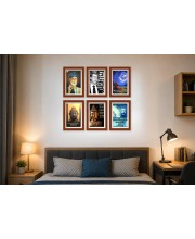 Pack Of 6 Laminated A4 Wall Posters | Spiritual, Motivational & Inspirational Designs | 250 GSM Photo Paper | Water-Resistant | Double-Sided Tape (F39448)