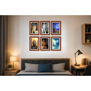Pack Of 6 Laminated A4 Wall Posters | Spiritual, Motivational & Inspirational Designs | 250 GSM Photo Paper | Water-Resistant | Double-Sided Tape (F39448) Pack Of 6 Laminated A4 Wall Posters | Spiritual, Motivational & Inspirational Designs | 250 GSM Photo Paper | Water-Resistant | Double-Sided Tape (F39448)