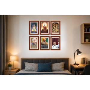 Pack Of 6 Laminated A4 Wall Posters | Spiritual, Motivational & Inspirational Designs | 250 GSM Photo Paper | Water-Resistant | Double-Sided Tape (F39022) Pack Of 6 Laminated A4 Wall Posters | Spiritual, Motivational & Inspirational Designs | 250 GSM Photo Paper | Water-Resistant | Double-Sided Tape (F39022)