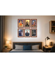 Pack Of 6 Laminated A4 Wall Posters | Spiritual, Motivational & Inspirational Designs | 250 GSM Photo Paper | Water-Resistant | Double-Sided Tape (F39105)