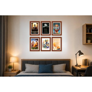 Pack Of 6 Laminated A4 Wall Posters | Spiritual, Motivational & Inspirational Designs | 250 GSM Photo Paper | Water-Resistant | Double-Sided Tape (F39119) Pack Of 6 Laminated A4 Wall Posters | Spiritual, Motivational & Inspirational Designs | 250 GSM Photo Paper | Water-Resistant | Double-Sided Tape (F39119)