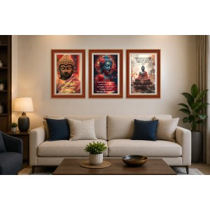 Pack Of 6 Laminated A4 Wall Posters | Spiritual, Motivational & Inspirational Designs | 250 GSM Photo Paper | Water-Resistant | Double-Sided Tape (F39250) Pack Of 6 Laminated A4 Wall Posters | Spiritual, Motivational & Inspirational Designs | 250 GSM Photo Paper | Water-Resistant | Double-Sided Tape (F39250)
