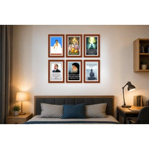 Pack Of 6 Laminated A4 Wall Posters | Spiritual, Motivational & Inspirational Designs | 250 GSM Photo Paper | Water-Resistant | Double-Sided Tape (F39111) Pack Of 6 Laminated A4 Wall Posters | Spiritual, Motivational & Inspirational Designs | 250 GSM Photo Paper | Water-Resistant | Double-Sided Tape (F39111)