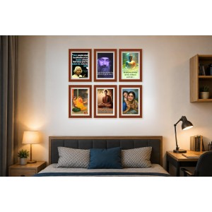 Pack Of 6 Laminated A4 Wall Posters | Spiritual, Motivational & Inspirational Designs | 250 GSM Photo Paper | Water-Resistant | Double-Sided Tape (F38954) Pack Of 6 Laminated A4 Wall Posters | Spiritual, Motivational & Inspirational Designs | 250 GSM Photo Paper | Water-Resistant | Double-Sided Tape (F38954)