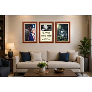 Pack Of 6 Laminated A4 Wall Posters | Spiritual, Motivational & Inspirational Designs | 250 GSM Photo Paper | Water-Resistant | Double-Sided Tape (F39249) Pack Of 6 Laminated A4 Wall Posters | Spiritual, Motivational & Inspirational Designs | 250 GSM Photo Paper | Water-Resistant | Double-Sided Tape (F39249)