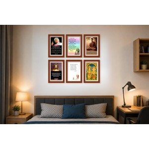Pack Of 6 Laminated A4 Wall Posters | Spiritual, Motivational & Inspirational Designs | 250 GSM Photo Paper | Water-Resistant | Double-Sided Tape (F38973) Pack Of 6 Laminated A4 Wall Posters | Spiritual, Motivational & Inspirational Designs | 250 GSM Photo Paper | Water-Resistant | Double-Sided Tape (F38973)