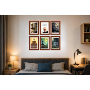 Pack Of 6 Laminated A4 Wall Posters | Spiritual, Motivational & Inspirational Designs | 250 GSM Photo Paper | Water-Resistant | Double-Sided Tape (F39270) Pack Of 6 Laminated A4 Wall Posters | Spiritual, Motivational & Inspirational Designs | 250 GSM Photo Paper | Water-Resistant | Double-Sided Tape (F39270)