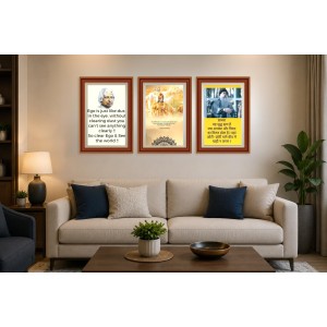 Pack Of 6 Laminated A4 Wall Posters | Spiritual, Motivational & Inspirational Designs | 250 GSM Photo Paper | Water-Resistant | Double-Sided Tape (F39200) Pack Of 6 Laminated A4 Wall Posters | Spiritual, Motivational & Inspirational Designs | 250 GSM Photo Paper | Water-Resistant | Double-Sided Tape (F39200)