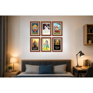 Pack Of 6 Laminated A4 Wall Posters | Spiritual, Motivational & Inspirational Designs | 250 GSM Photo Paper | Water-Resistant | Double-Sided Tape (F39246) Pack Of 6 Laminated A4 Wall Posters | Spiritual, Motivational & Inspirational Designs | 250 GSM Photo Paper | Water-Resistant | Double-Sided Tape (F39246)