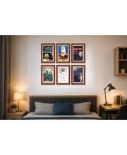 Pack Of 6 Laminated A4 Wall Posters | Spiritual, Motivational & Inspirational Designs | 250 GSM Photo Paper | Water-Resistant | Double-Sided Tape (F39232)