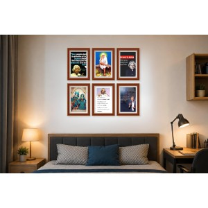 Pack Of 6 Laminated A4 Wall Posters | Spiritual, Motivational & Inspirational Designs | 250 GSM Photo Paper | Water-Resistant | Double-Sided Tape (F39232) Pack Of 6 Laminated A4 Wall Posters | Spiritual, Motivational & Inspirational Designs | 250 GSM Photo Paper | Water-Resistant | Double-Sided Tape (F39232)