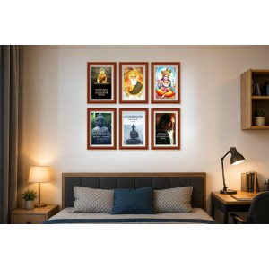 Pack Of 6 Laminated A4 Wall Posters | Spiritual, Motivational & Inspirational Designs | 250 GSM Photo Paper | Water-Resistant | Double-Sided Tape (F39356) Pack Of 6 Laminated A4 Wall Posters | Spiritual, Motivational & Inspirational Designs | 250 GSM Photo Paper | Water-Resistant | Double-Sided Tape (F39356)