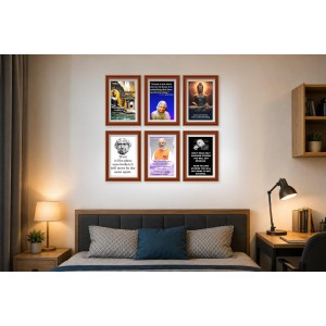 Pack Of 6 Laminated A4 Wall Posters | Spiritual, Motivational & Inspirational Designs | 250 GSM Photo Paper | Water-Resistant | Double-Sided Tape (F39039) Pack Of 6 Laminated A4 Wall Posters | Spiritual, Motivational & Inspirational Designs | 250 GSM Photo Paper | Water-Resistant | Double-Sided Tape (F39039)
